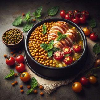 Galantina di Pollo con Amaranto e Pomodori, ricca di gusto - g 95