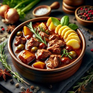 Spezzatino di Manzo con Pollo, gusto ricco e sostanzioso - g 70